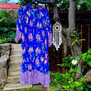 Briana Maxi Dress with a sash for the waist. Size 10, Medium